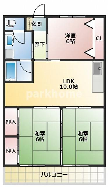 カーサ一ツ橋の間取り