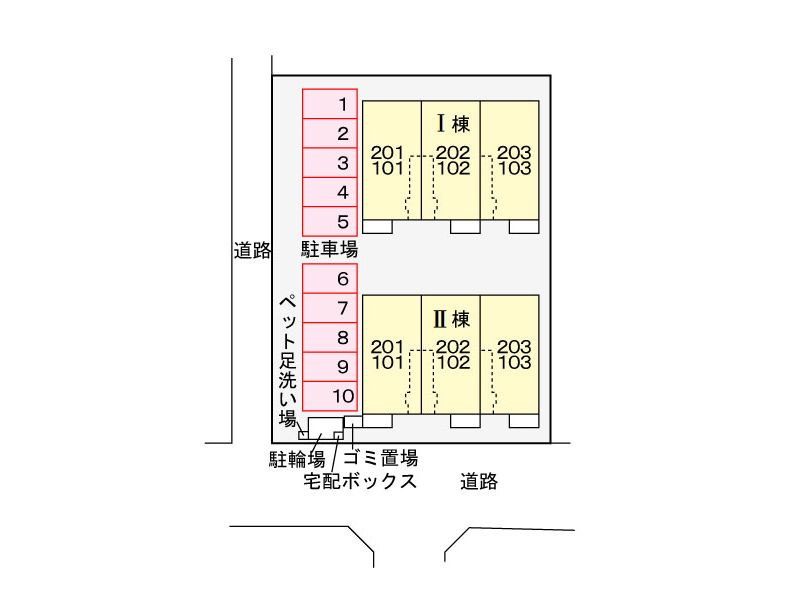 ドリームⅡの区画図