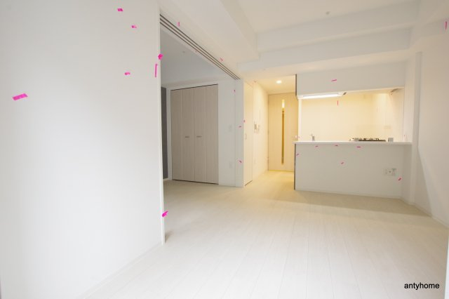 ディームス新大阪　仲介手数料無料の居間・リビング