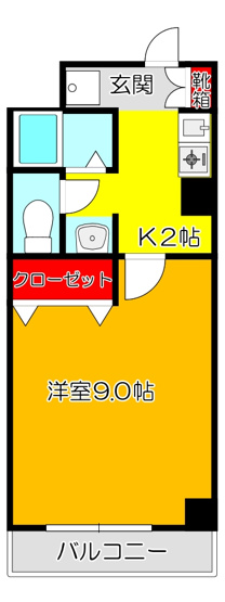 【間取り】 | M’プラザ布施弐番館