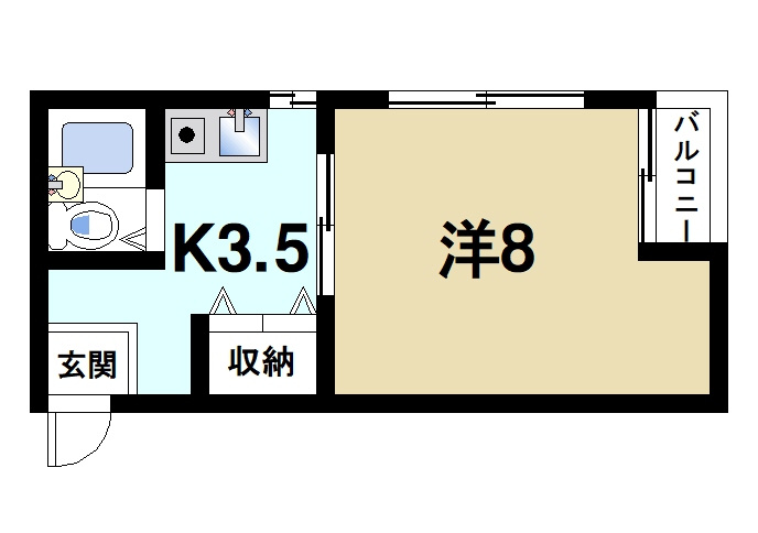 ハーティハイツの間取り|風通しの良い快適な間取りです