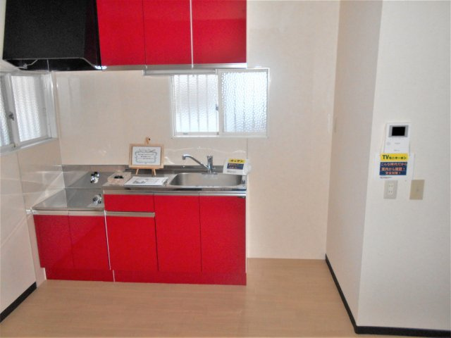 ドエル津田沼のキッチン|２口コンロ設置可でお料理もらくらくです