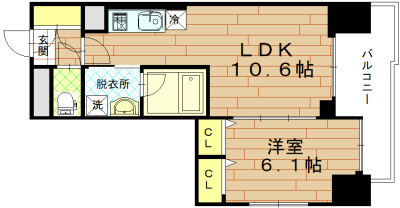 ベラジオ四条通の間取り