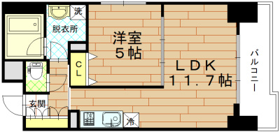 ベラジオ四条通の間取り
