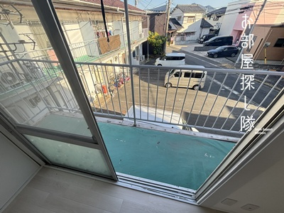 組坂アパート1のバルコニー