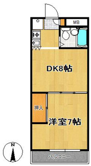 【間取り】 | レジデンス花京院