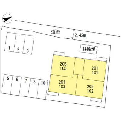 【区画図】 | ソル グルージャ八軒家