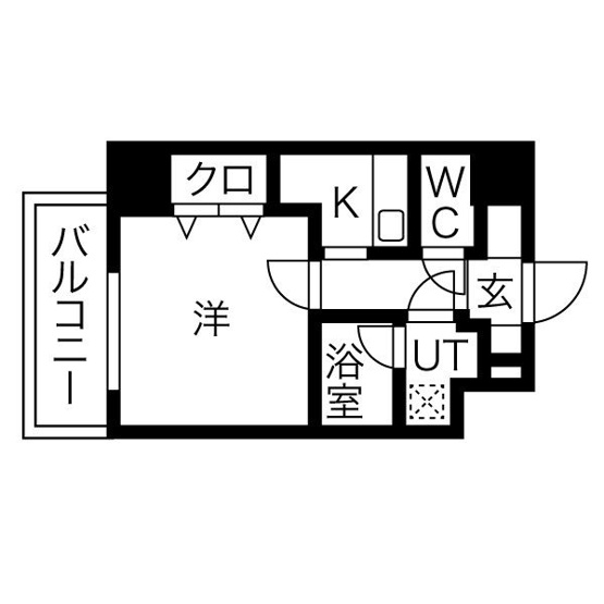 【間取り】 | U-ro北巽 | この間取りの反転タイプです。