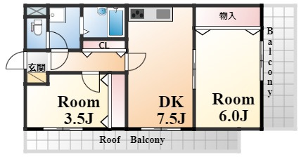 グランシティ三宮の間取り