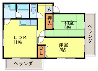 【間取り】 | プリメラ緒方
