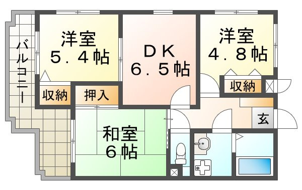 ドムールコスモス美山台の間取り