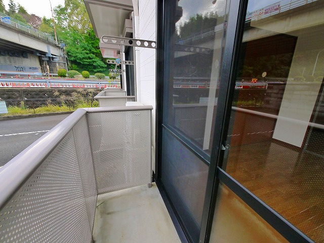 ドミール佐保台のバルコニー
