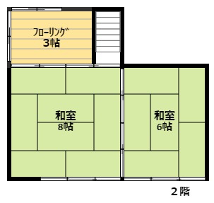 【間取り】 | 下滝駅前戸建 | 母屋2階