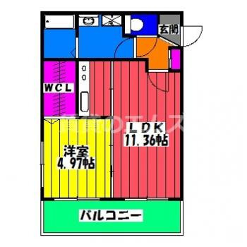 【間取り】 | シャルール大橋 | シャルール大橋の間取り