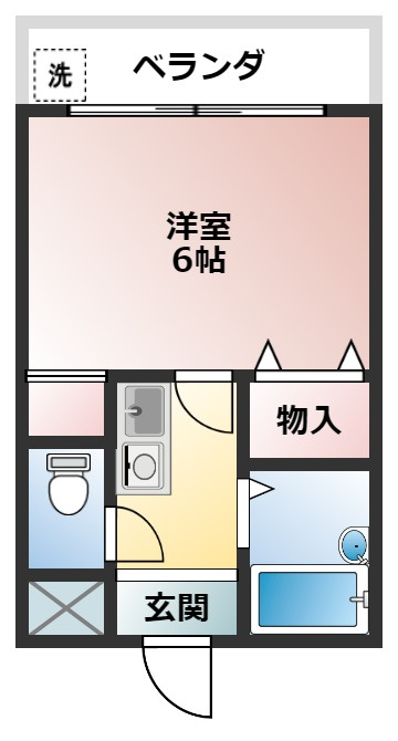 ベルメゾン一須賀Ⅰ号館の間取り|イメージ画像になります