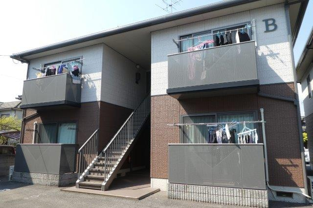 倉敷市茶屋町のアパートの外観