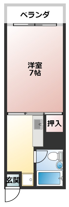 メゾンヤマモトの間取り|イメージ画像になります