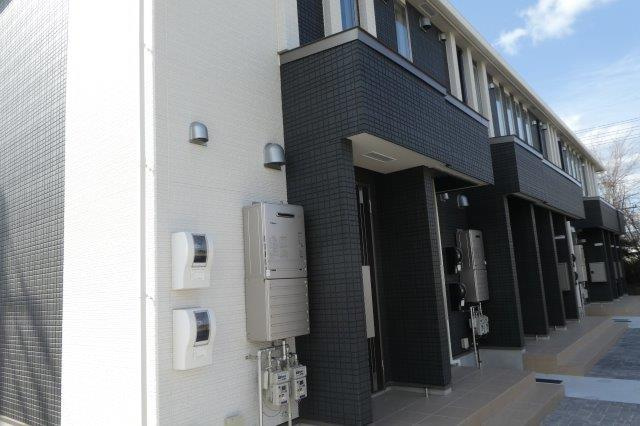 倉敷市真備町川辺のアパートの外観