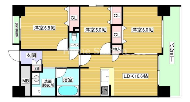 【間取り】 | ベリー海老江