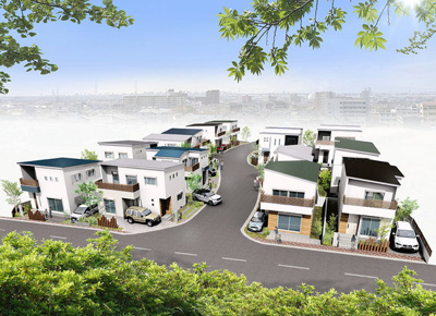 【外観】 | タイセイパレス　忍ヶ丘4期 | 【現地モデルハウスOPEN】「TaiseiPalace忍ヶ丘4期」11号地にてモデルハウス案内会を週末に開催中です♪平日でも対応可能ですのでお気軽にお問い合わせください！
