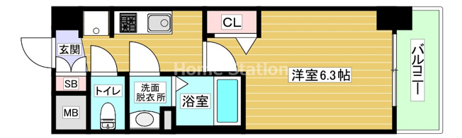 【間取り】 | ララプレイス大阪福島アビリテ