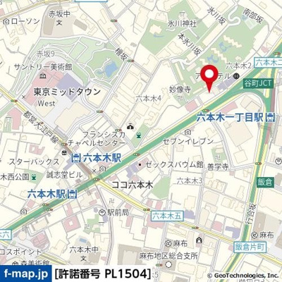 【地図】 | パレステュディオ六本木ＥＡＳＴⅡ