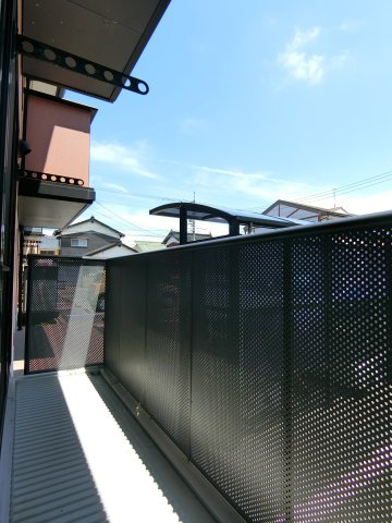 サングリーンB棟のバルコニー