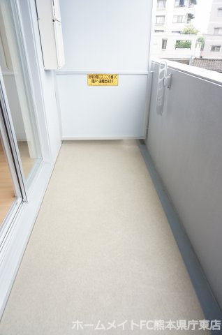 熊本市中央区大江本町の賃貸マンションのバルコニー
