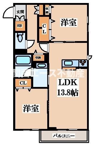 【間取り】 | シャーメゾン新上小阪