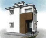売地　区画A　（鶴見区生麦3丁目）の外観パース|建物完成例