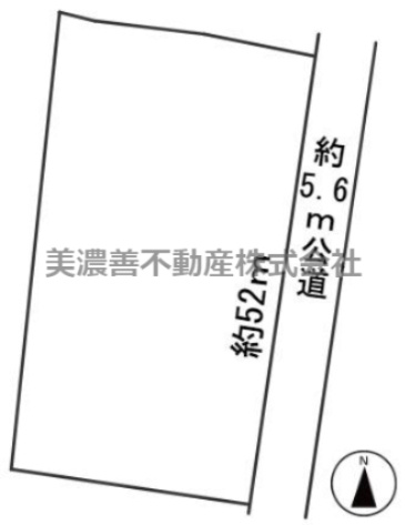 ５５４２３　瑞穂市美江寺土地の区画図