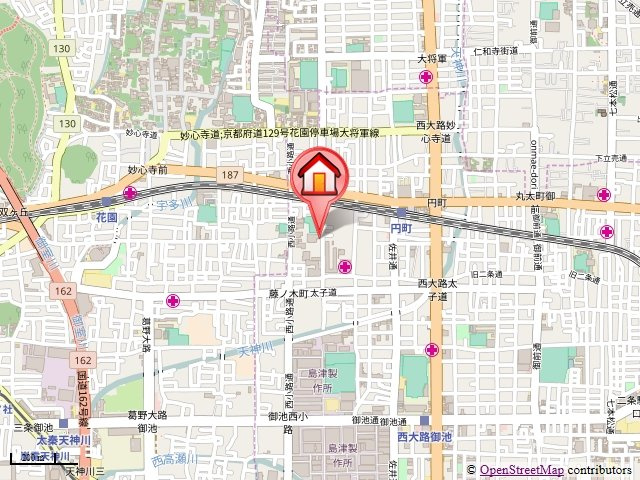 グレース円町の地図