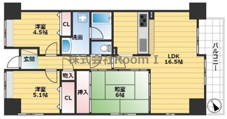 【間取り】 | パークヒルズゼンボー大手前