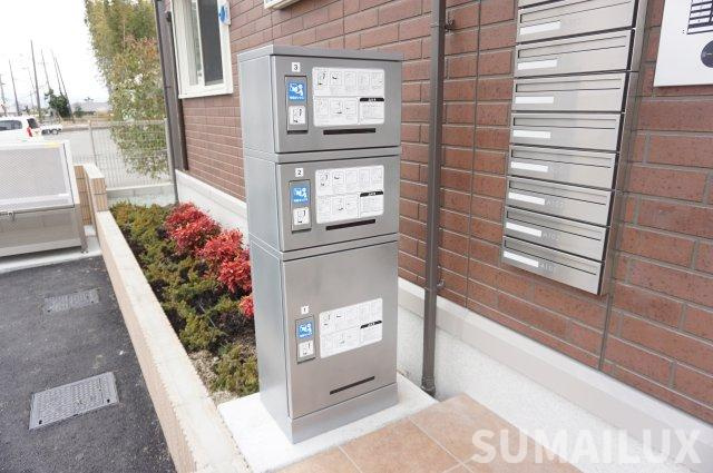 熊本市東区御領５丁目のアパートのエントランス