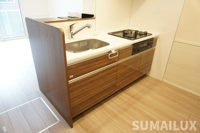 熊本市東区御領５丁目のアパートのキッチン