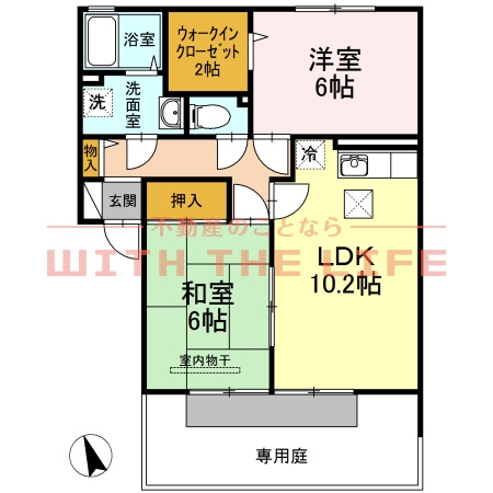 セジュール楠【キャッシュバック対象】の間取り