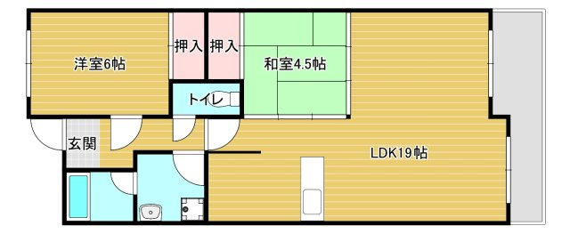 ラポール観音寺の間取り