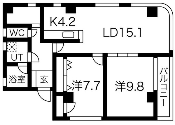 中央区日本橋人形町１丁目の賃貸マンションの間取り