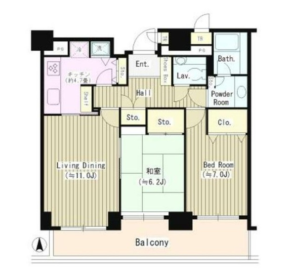 【間取り】 | 西新宿パークサイドタワー