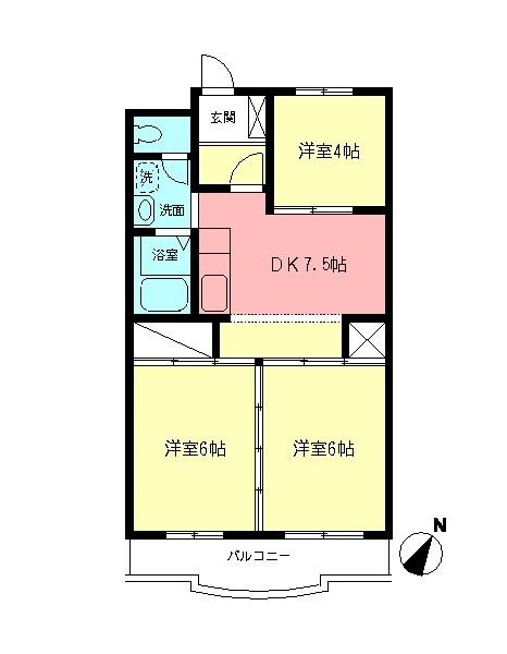 ディアコートSKの間取り