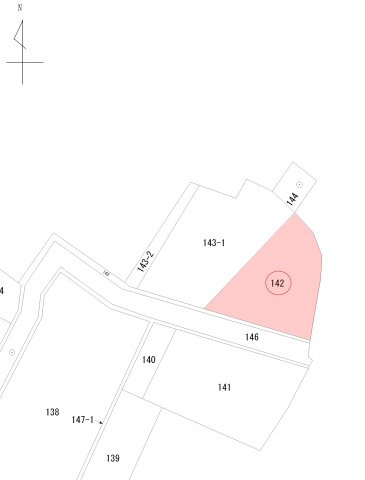岡崎市細川町字長原142番の土地図