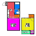 【間取り】 | メゾン・ド・美野島の間取り