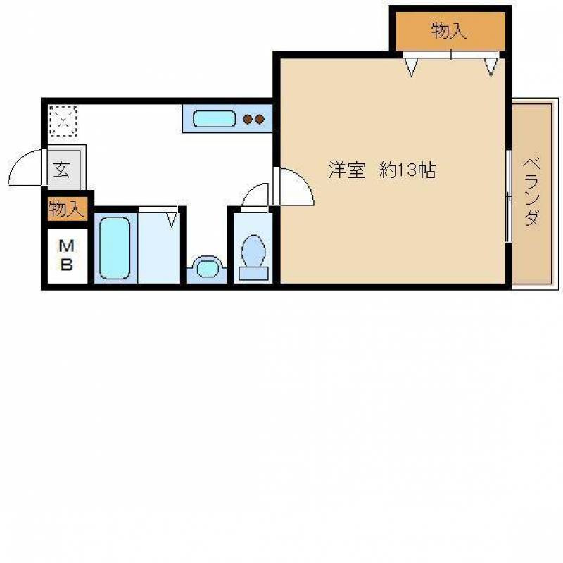 暁21うえき2号館の間取り