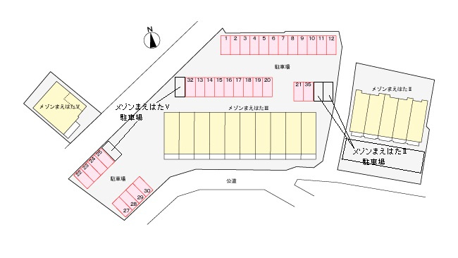 メゾンまえはたⅢの区画図