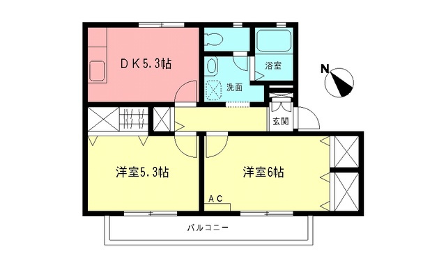 ファミールKの間取り