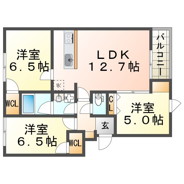 グルーブ五色山の間取り