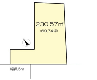 【土地図】 | 守山市小島町　1号地　売土地