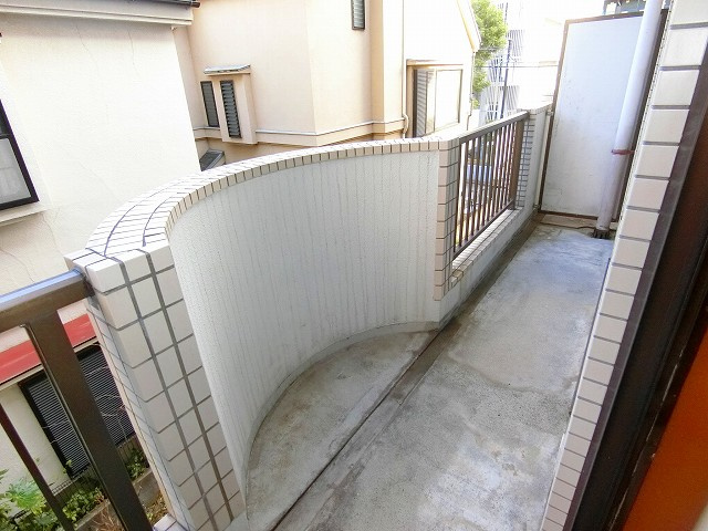 ヒルサイド山王のバルコニー