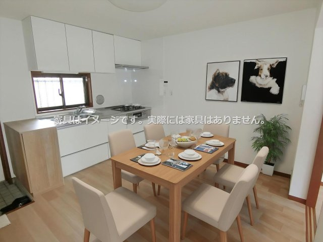 ヒルサイド山王のキッチン|画像内のインテリアはイメージです。実際には家具はございません。