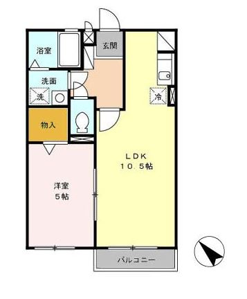 パークコート砂川 壱・弐番館の間取り